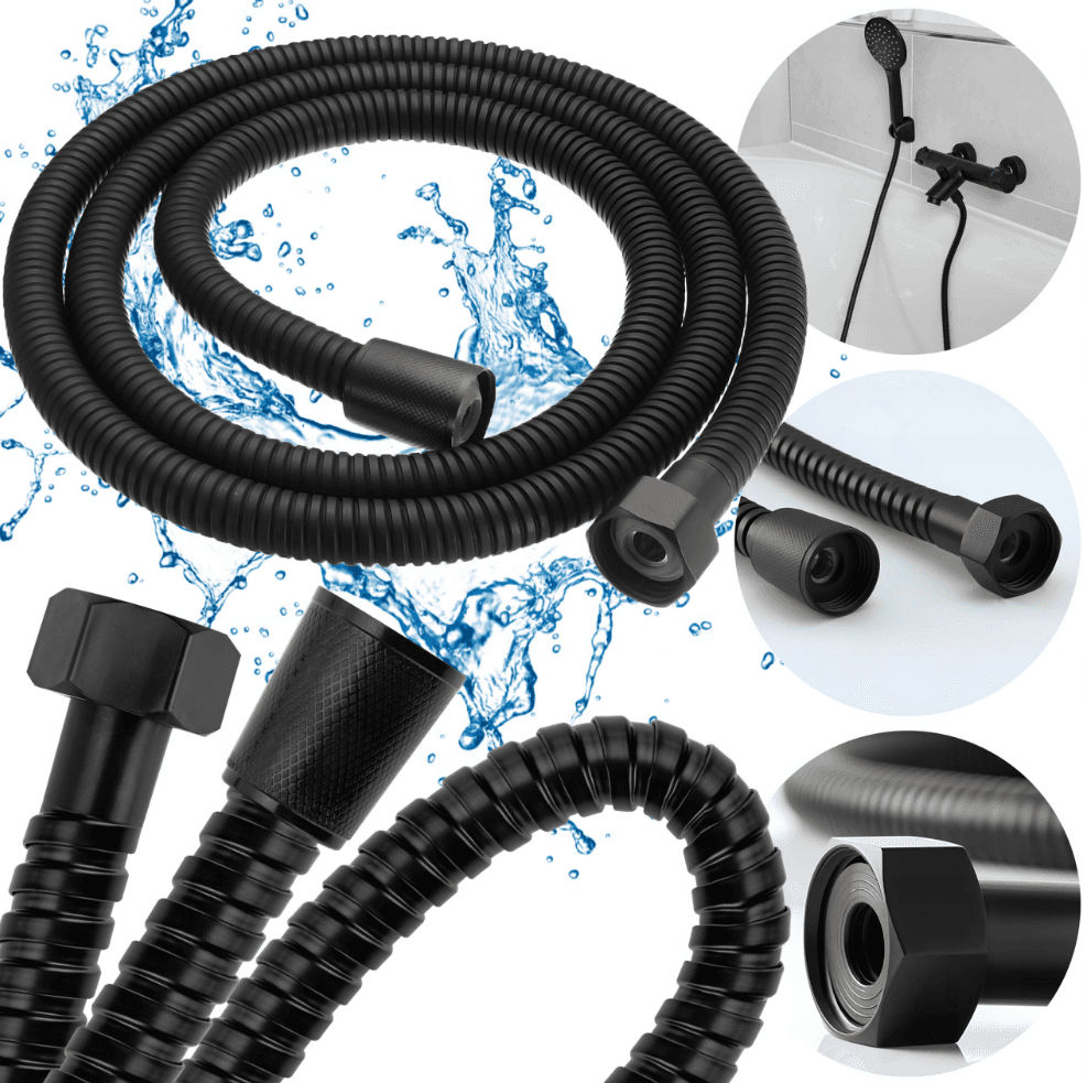 Wąż czarny do słuchawki 1,2m